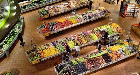 Supermarkt, Obst, Gemüse