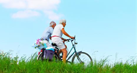 Fahrradfahrer, Senioren